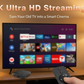 4K Android TV-box med 2,4 GHz/5 GHz Wi-Fi och Bluetooth 5.0