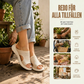 👡🌬️ Andningsbara stickade plattformssandaler med hälrem