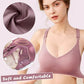🦋 50% RABATT NU! 👙 Bygellös BH med Fjärilsbroderi – Is-silke Komfort & Lyft – Perfekt för Plus Size – Bär Hela Dagen 💕