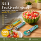 ✨ Elevate Your Fruit Preparation Game—The 3-in-1 Multi-Function Melon Ball Scoop & Carving Knife Set! ✨