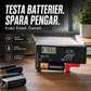 🛒 50% RABATT NU! 🔋 Universell digital batteritestare – Lättavläst display, Kompakt & Enkel hantering – Perfekt för Bilbatterier, Lilla batterier, Verktyg & Hushållsbruk 🌿