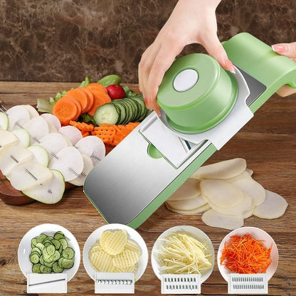 🔪 50% RABATT! 🥒 Multifunktionell Grönsaksskärare – Snabb & Effektiv, Lätt att Rengöra & Sparar Tid i Köket 🥕