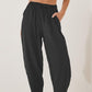 👖 50% RABATT NU! 🌿 Casual Byxor med Vida Ben & Dragsko för Kvinnor – Lätt Rynkade Detaljer & Sidfickor – Perfekt för Avslappnad Vardag ☀️