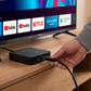 4K Android TV-box med 2,4 GHz/5 GHz Wi-Fi och Bluetooth 5.0