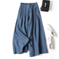 ✨REA – 50 % RABATT👖Dambyxor i bomull och linne med vida ben