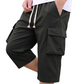 🩳 50% RABATT NU! ✨ Herr Casual Capri Cargo Shorts med Dragsko i Midjan – Andningsbara & Justerbara – Perfekt för Sommar & Utomhus 🌿
