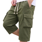 🩳 50% RABATT NU! ✨ Herr Casual Capri Cargo Shorts med Dragsko i Midjan – Andningsbara & Justerbara – Perfekt för Sommar & Utomhus 🌿