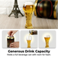 🍺 KÖP 3, FÅ 1 GRATIS! ✨ Stor kapacitet utsmyckat präglat ölglas – Heavy-duty & vintage design – Perfekt för ale, lager eller iskaffe – tålig och diskmaskinssäker – en imponerande presentidé 🎁