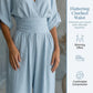 Jumpsuit för damer med V-ringning, hög midja och vida ben