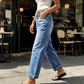 💪 Dam klassiska jeans med stretch – mjukt tyg, rörelsefrihet & perfekta för långa dagar, håller formen tvätt efter tvätt 🔄