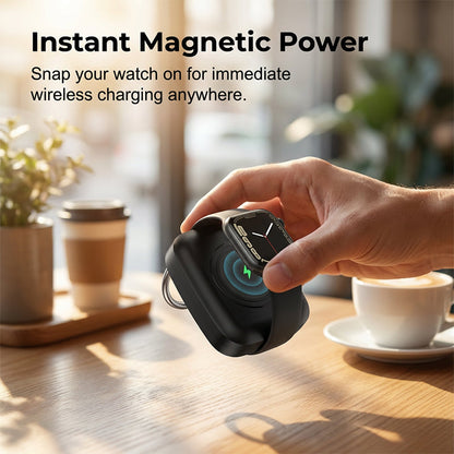 ⌚ 50% RABATT NU!🔋 Magnetisk bärbar trådlös laddare och powerbank för smartklockor – 1200 mAh, kompakt & universell – perfekt för resor, kontoret och vardagen ✨📱