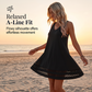 🌸☀️ 50% RABATT – Ärmlös klänning med hålbroderad nederkant – mångsidig modell med V-ringning✨