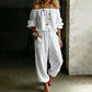 Dam axelbar jumpsuit