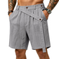 Sommarshorts i linne för män – avslappnade strandshorts med lös passform