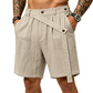 Sommarshorts i linne för män – avslappnade strandshorts med lös passform