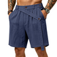 Sommarshorts i linne för män – avslappnade strandshorts med lös passform