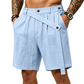 Sommarshorts i linne för män – avslappnade strandshorts med lös passform