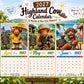 🐮 50% RABATT – ENDAST 179 KR! Rolig väggkalender med höglandskor för 2027 – A4-hängkalender – 12 charmiga motiv – perfekt för hemmet, kontoret eller som present 🌾✨