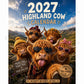 🐮 50% RABATT – ENDAST 179 KR! Rolig väggkalender med höglandskor för 2027 – A4-hängkalender – 12 charmiga motiv – perfekt för hemmet, kontoret eller som present 🌾✨