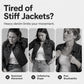 Jeansjacka i enfärgat tyg för damer