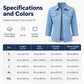 Jeansjacka i enfärgat tyg för damer