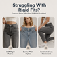 👖 Vintage-inspirerade capri-jeans i cargostil med dragsko i nederkanten – praktiska fickor och avslappnad stil för dagar i stan