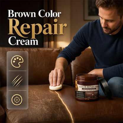 🤎 50 % RABATT NU! ✨ Reparationskräm för Brunt Läder – Fräscha Upp Repor, Slitage & Färgförlust 🛋️